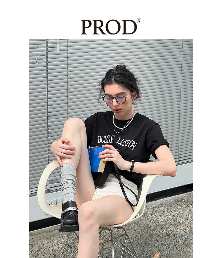 Bubble Lusion Basic Short Sleeve T-Shirt / Black - Image 10