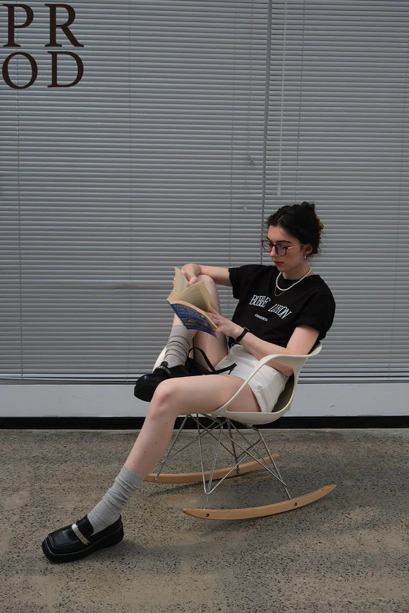 Bubble Lusion Basic Short Sleeve T-Shirt / Black - Image 5