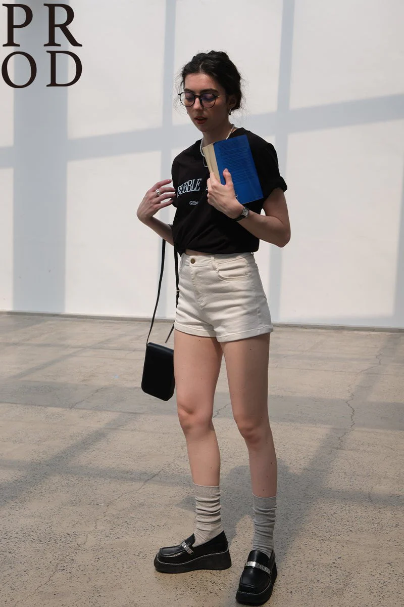 Bubble Lusion Basic Short Sleeve T-Shirt / Black - Image 6