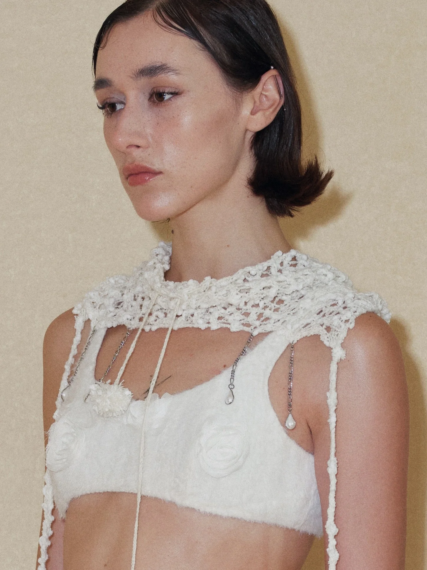 Furry Jasmine Flower Crop Top - Image 17