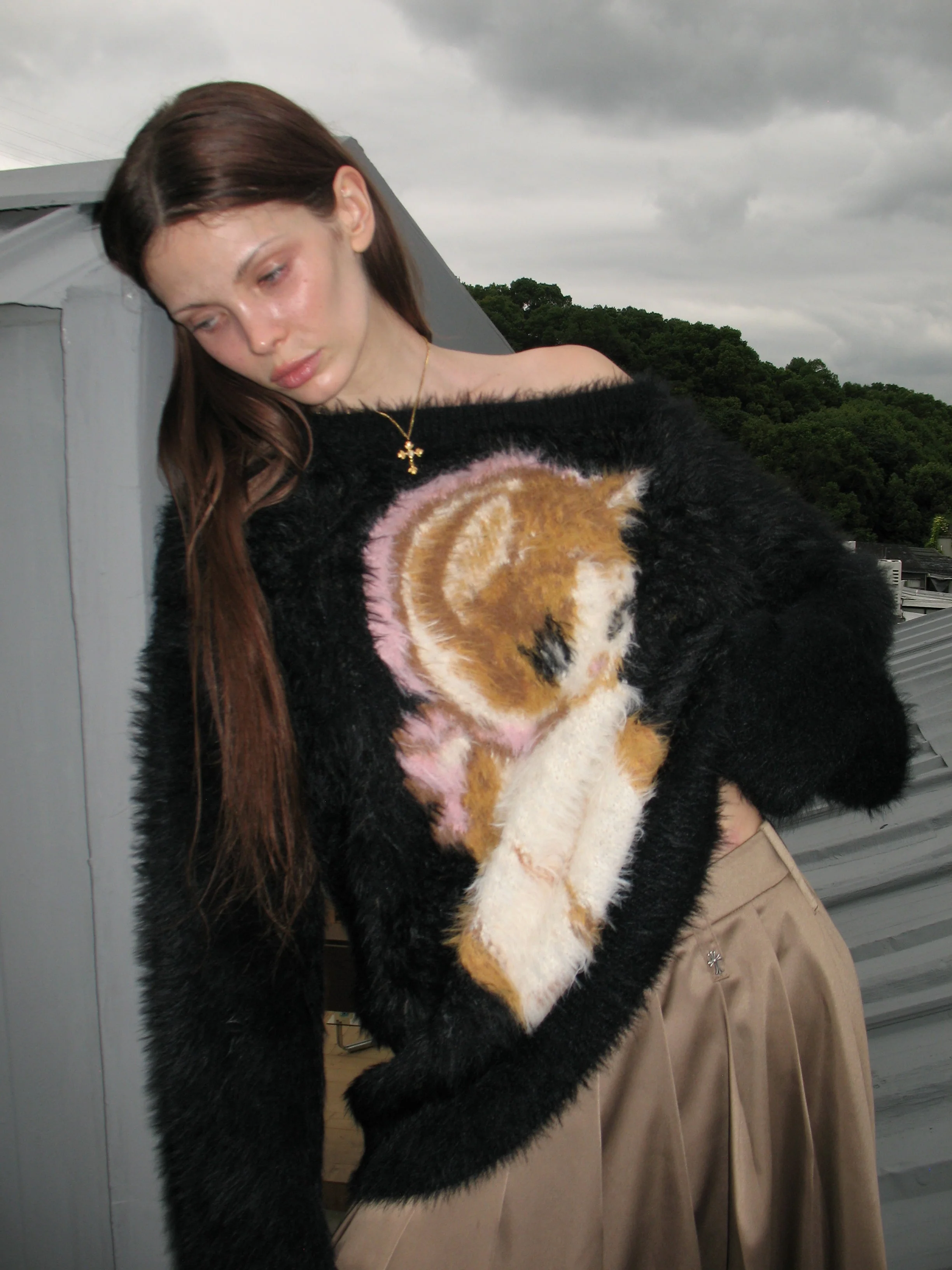 Kitty Fluffy Sweater - Image 5