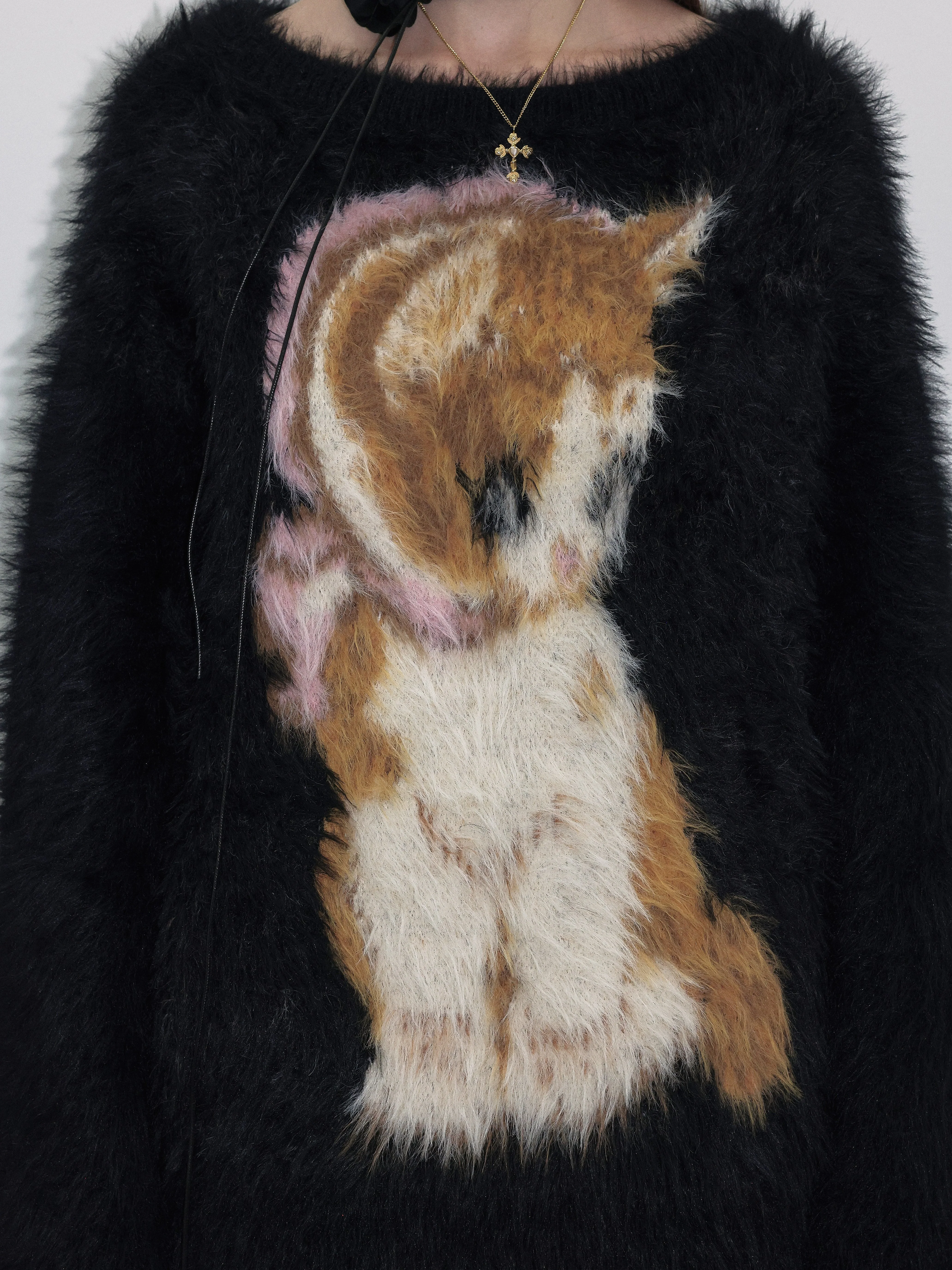 Kitty Fluffy Sweater - Image 6