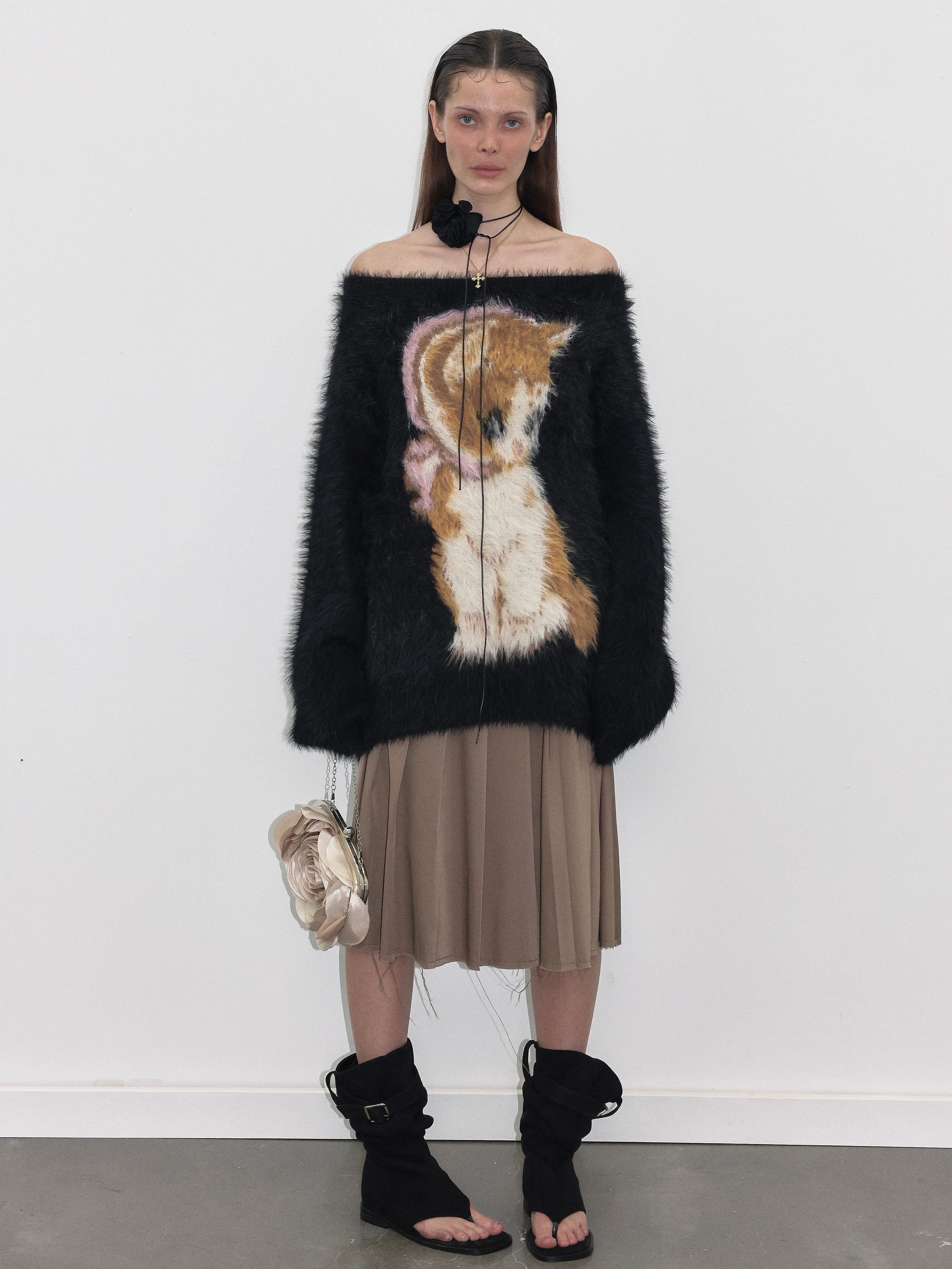 Kitty Fluffy Sweater - Image 9