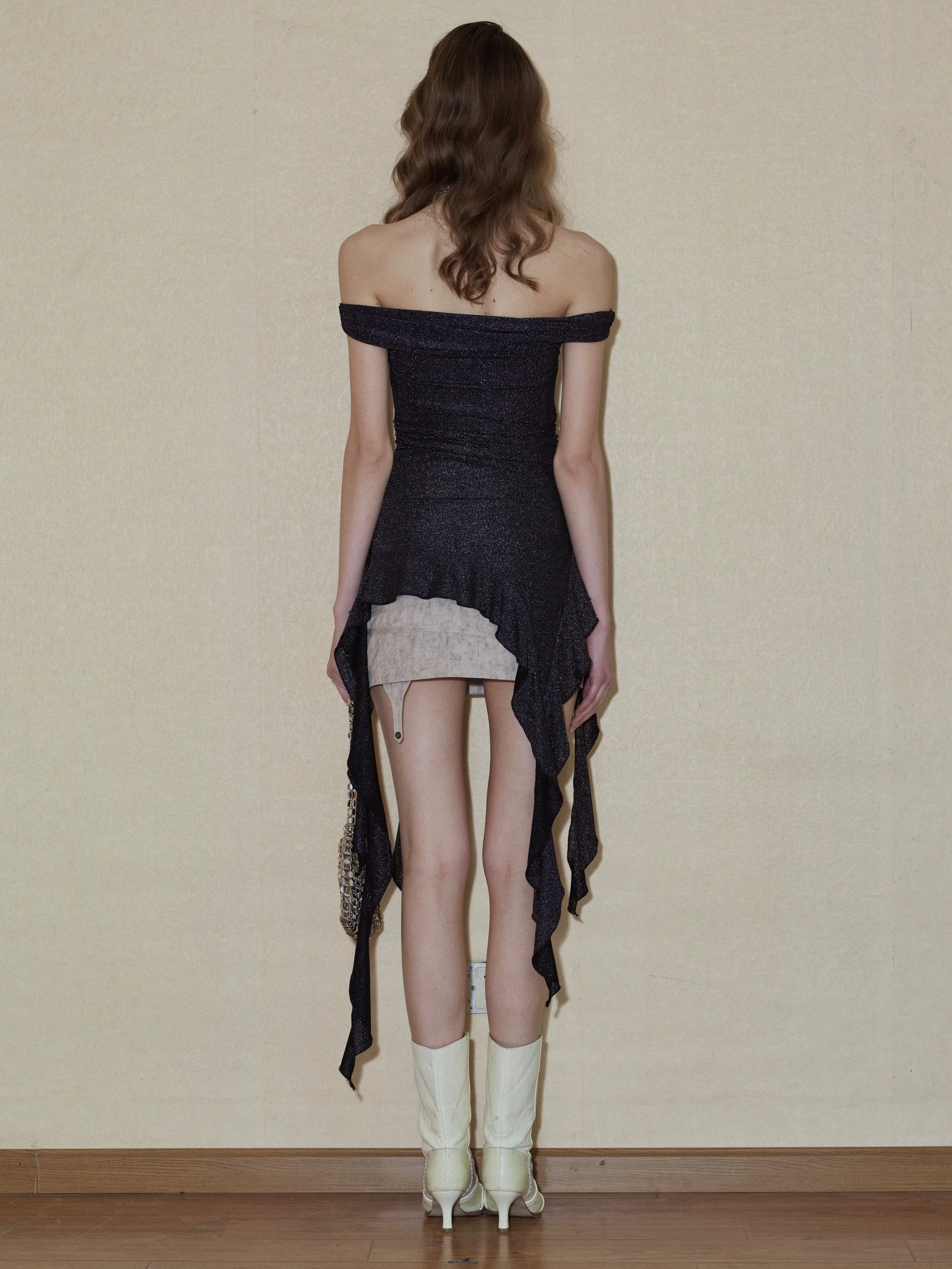 Off-the-Shoulder Sleeveless Irregular Top - Image 7