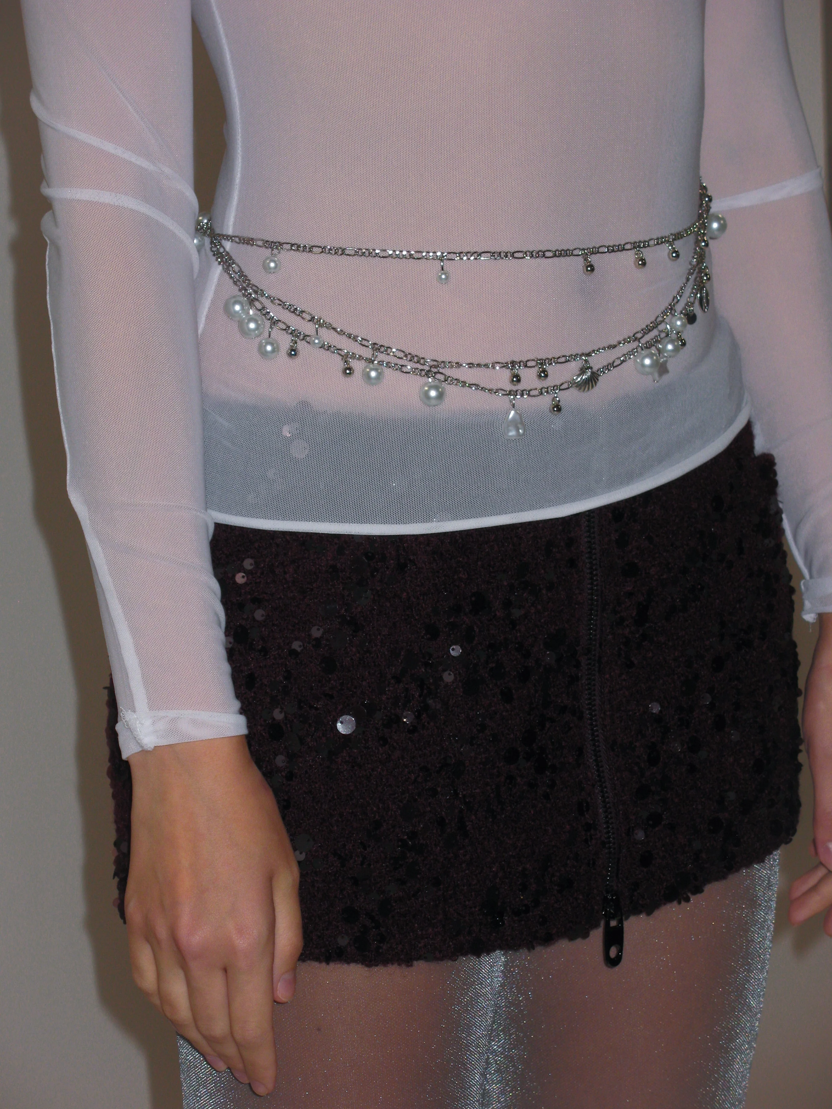Radiant Garnet Zip Mini Skirt - Image 7