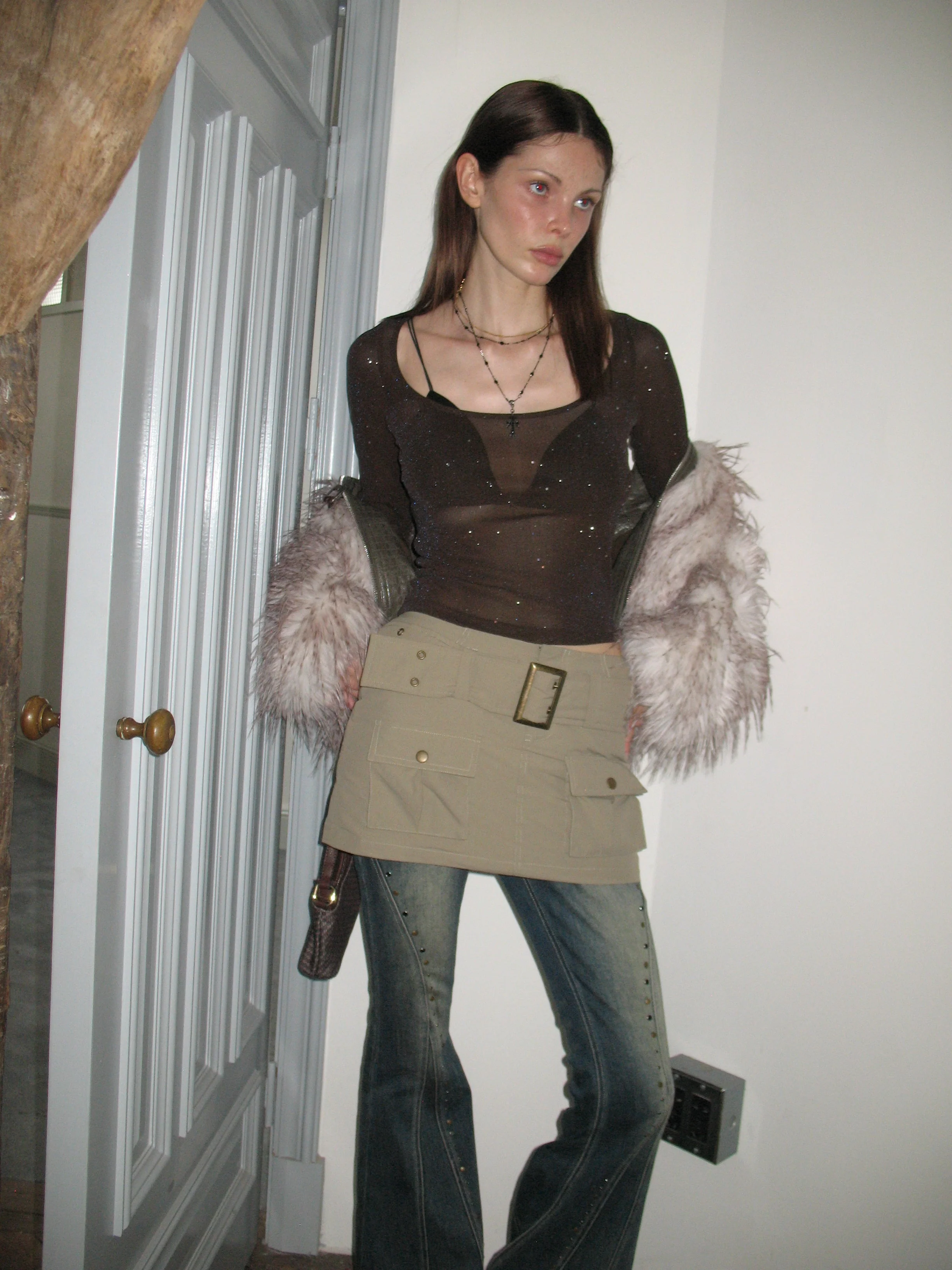 Rhinestone Semi-Sheer Long Sleeve - Image 10