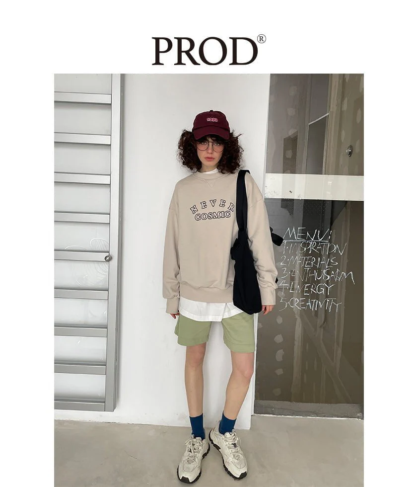 Small Fit Never Cosmic Sweatshirt / Beige - Image 11