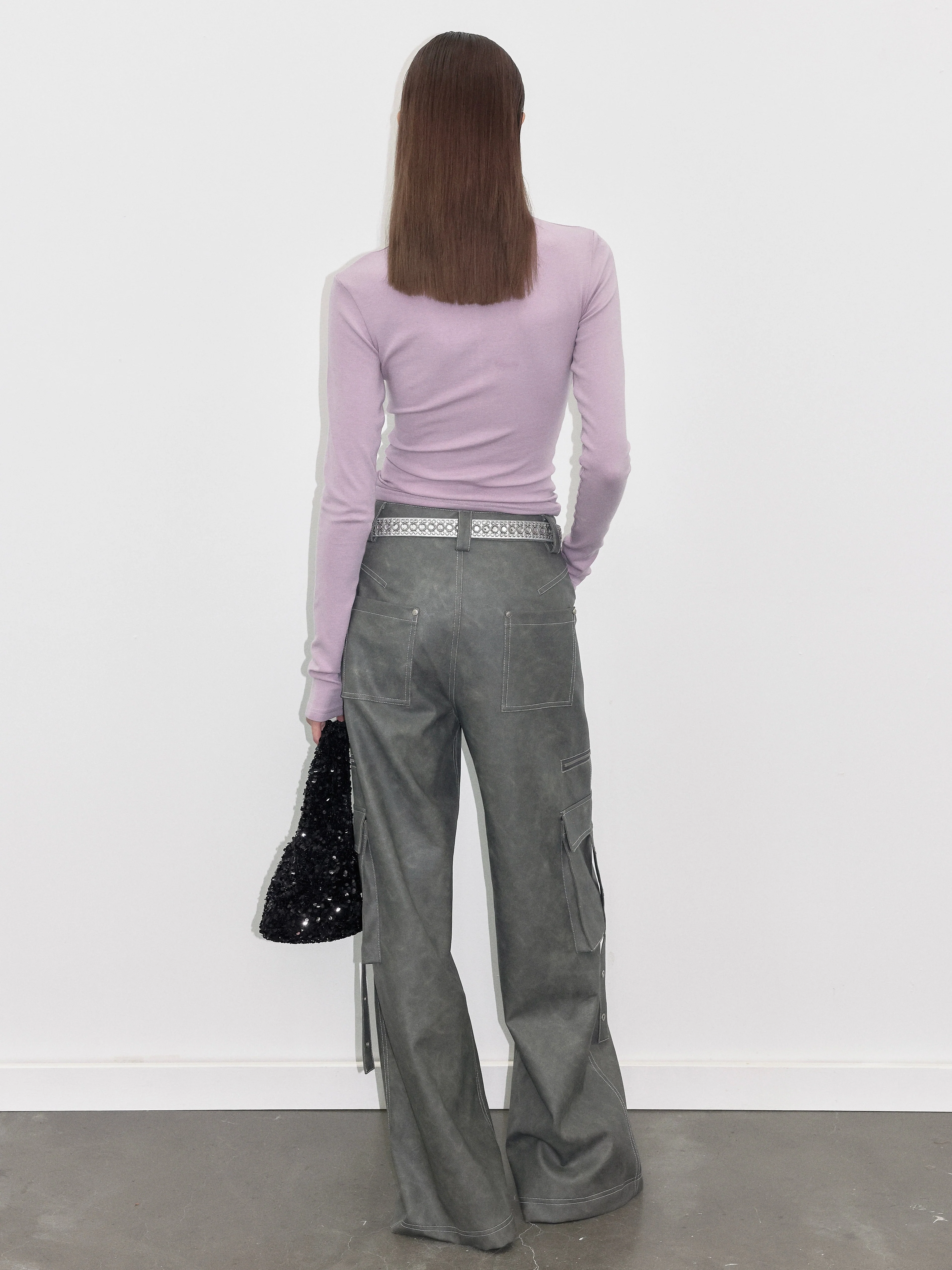 Purple Soft Turtleneck Top - Image 5