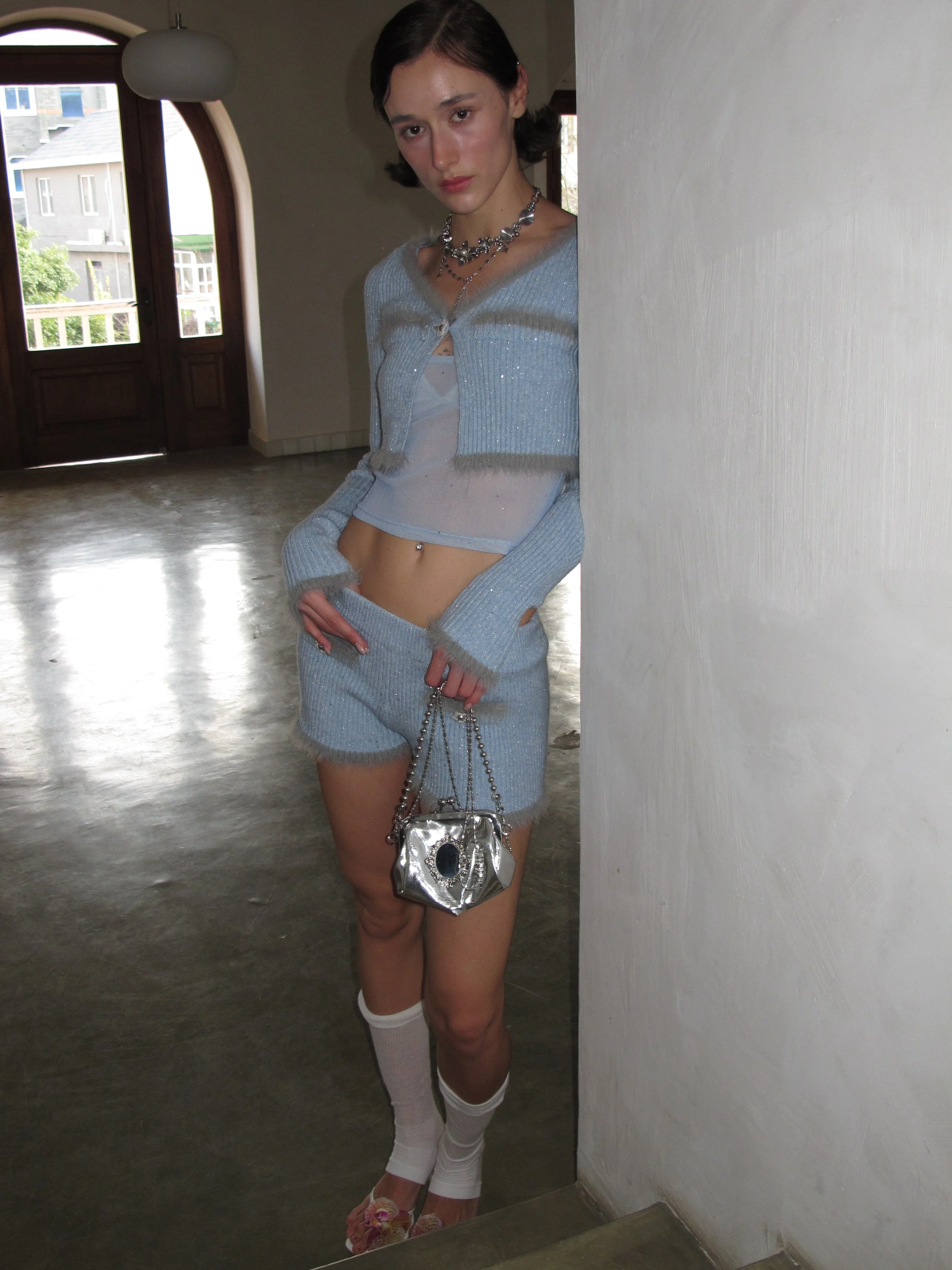 The Ribbed Cropped Fur Trim Set - Image 4