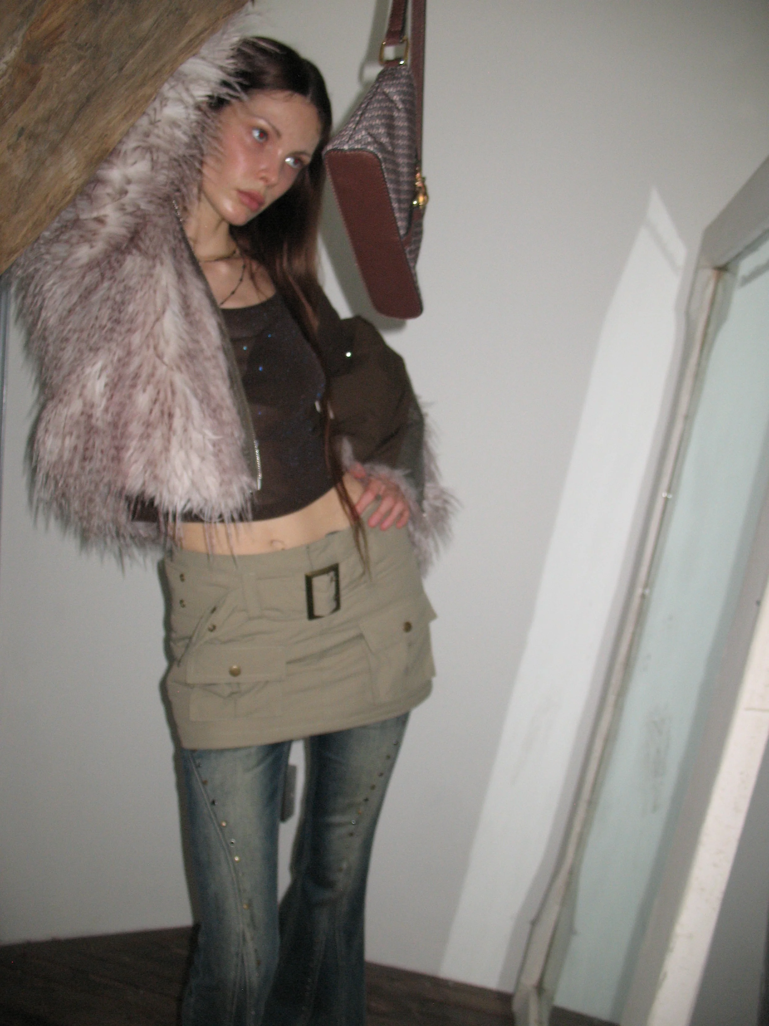 White Lightweight Down  Mini Skirt - Image 13